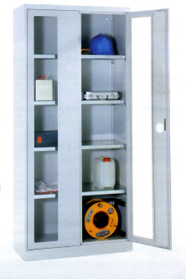 Materialschränke, Werkstattschränke mit Sichtfenster
