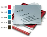 Türschilder mit Rahmen