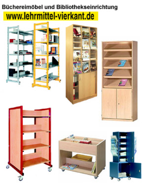 Büchereimöbel und Bibliothekseinrichtung