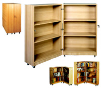Buchregal-Klapp-Bibliothek