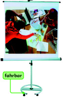 Leinwand auf Rollen