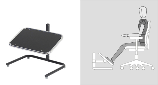 Fußstütze, Fußstütze für Laborstühle, Fußstütze für das Büro, Fußstütze
