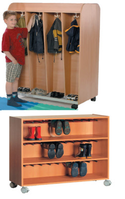 Garderobenwagen, Stiefelwagen, Schuschrank, Kleiderwagen