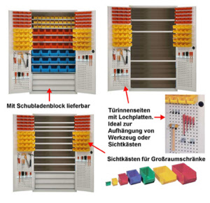 Werkraumschränke aus Stahlblech