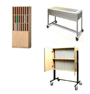 Klassenbuchwagen und Klassenbuchschrank