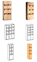 Lehrerfachschrank oder Schliessfachschrank mit Ablagefach