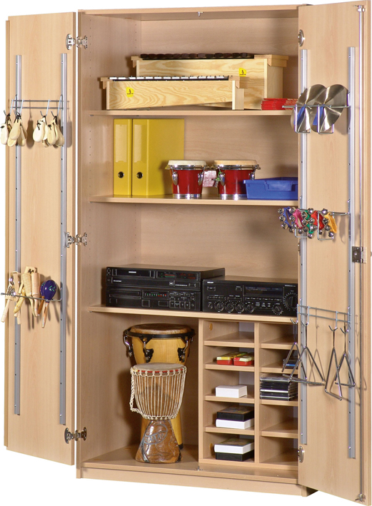 Musikschrank für Schulen, Musikinstrumentenschrank, Musikschrank