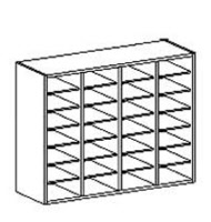 Aufsatzschrank Kleinfächer 21 und 28 Kleinfächer