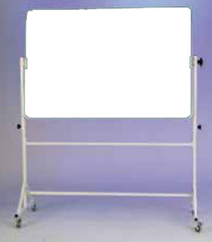 Fahrbare Tafel höhenverstellbar mit Whiteboardoberfläche