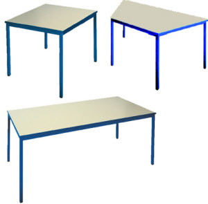 Tische mit Stahlgestell 30x30 mm