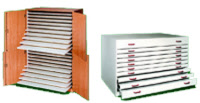 Planschrank, Bilderschrank oder Flachablageschrank