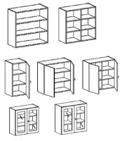 Aufsatzschrank, Aufsatzschränke, Schrankwände, Schrankaufsatz