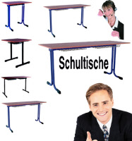 Schultische aus Ovalrohr