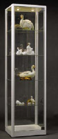 Säulenvitrine Alu