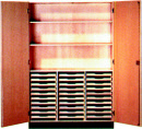 Werkraumschrank mit 30 Holzschübe 