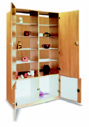 Tonschrank mit Feuchtekammern