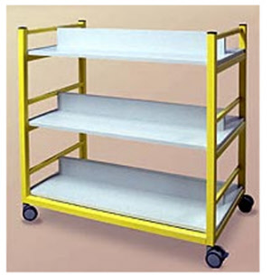 Bücherwagen, 3 Böden 