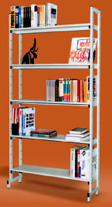 Bücherregal einseitig bestückbar