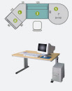 Schreibtisch, Bürotisch, Arbeitstisch