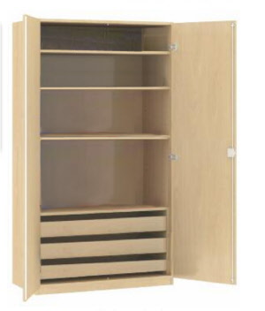 Werkraumschrank. Bastelschrank aus Holz, Werkraumschränke für Schulen