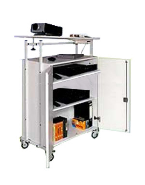 Projektorwagen, Beamerwagen mit Schrank