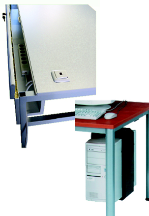Computertisch mit Kabelkanal 