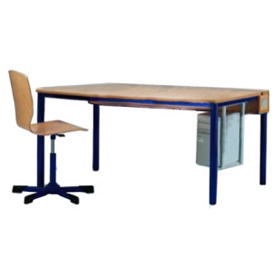 Computertische mit Rundrohr 60 mm