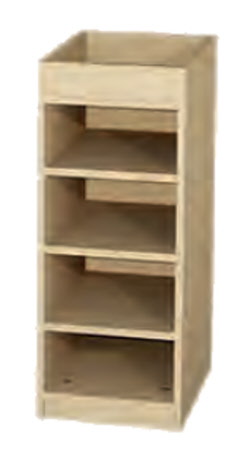 Eigentumsschrank einreihig mit Kunststoffschübe, Kleinteileschrank