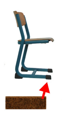 Filzgleiter-Clix für Ovalrohr-Schulstuhl, Schulstühle