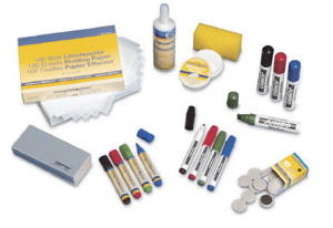 Zubehör-Satz für Flipcharts und Whiteboards
