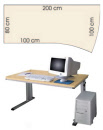 Schreibtische mit Designtischplatten
