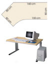 Arbeitstisch für das Büro