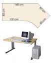 Arbeitstisch für das Büro