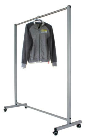 Standgarderoben mit Bügelstange fahrbar
