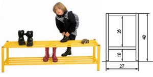Schuhregal für hohe Schuhe (Grundregal)