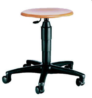 Gasfederhocker mit Rollen 