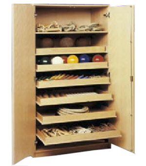 Gymnastikschrank für Sportartikel