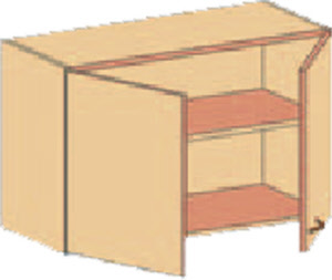 Hängeschrank mit Türen