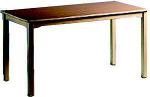 Rechtecktisch mit Massivholzgestell