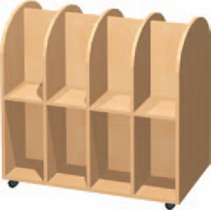 Taschen- und Schuhwagen für Kindergarten