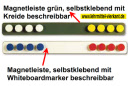 Magnetleisten aus Stahlemail selbstklebend