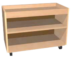 Krippenschrank fahrbar mit Aufkantung