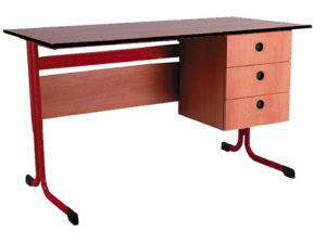 Lehrertisch mit 3x Schublade