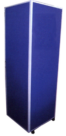 Infosäule Econo-Textil fahrbar 