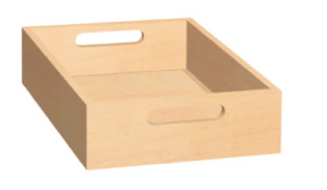 Materialkasten aus Massivholz