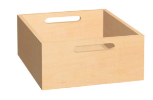 Materialkasten aus Massivholz