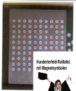 Hunderterfeld-Rolltafel, mit Magnetsymbolen