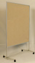 Moderationswand fahrbar, Korktafel
