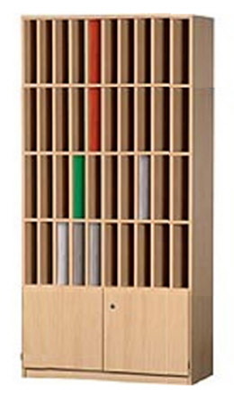 Fächerschrank 40 vertikale Fächer 
