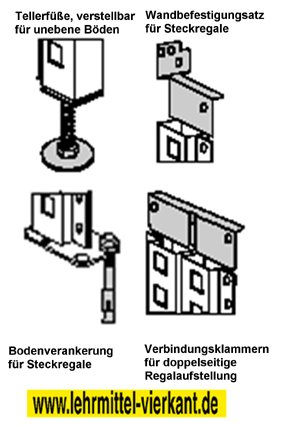 Zubehör für Steckregale